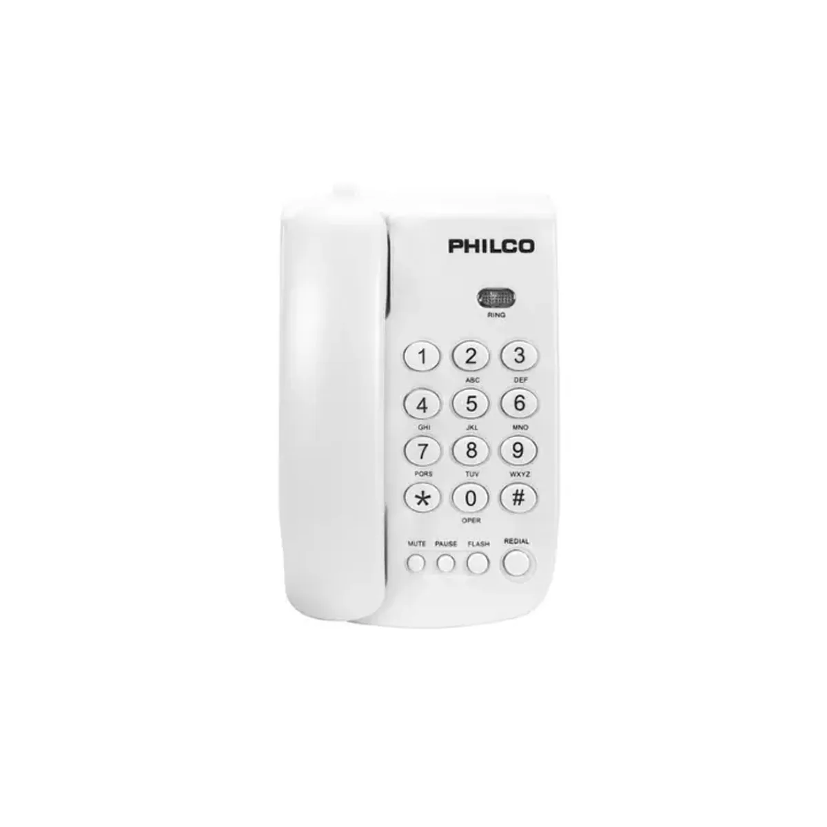 Teléfono de sobremesa Philco blanco