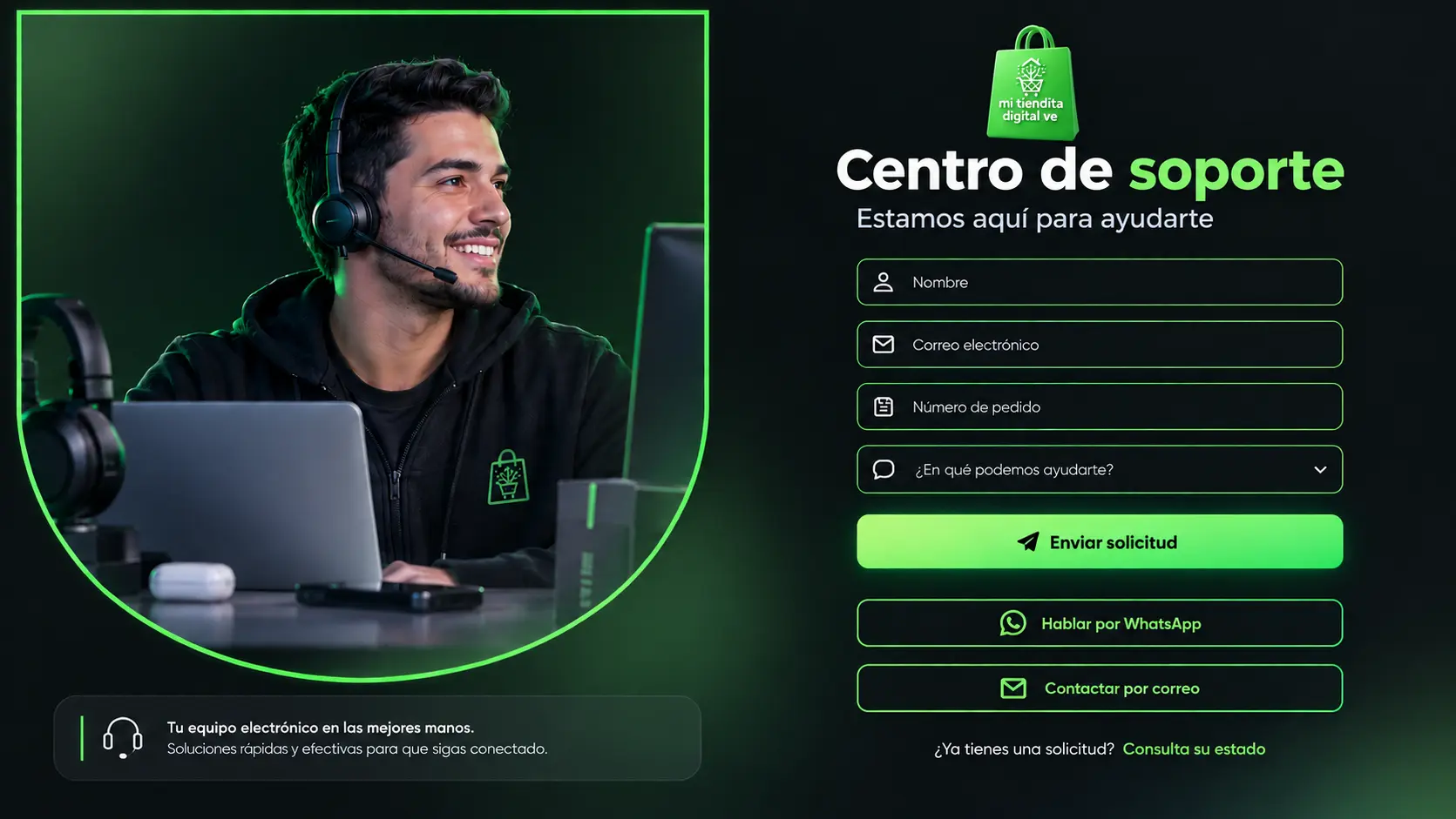 Atención al cliente de Mi Tiendita Digital Ve