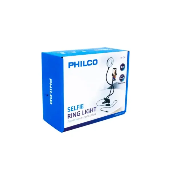 Aro de Luz con Soporte para Celular Philco