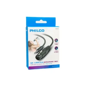 Cable Para Microfono Cannon a 3.5mm Philco