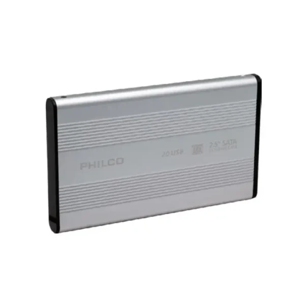 COFRE PARA DISCO DURO PLATEADO SATA 2.5 1 Cofre para Disco Duro 2.5 Philco