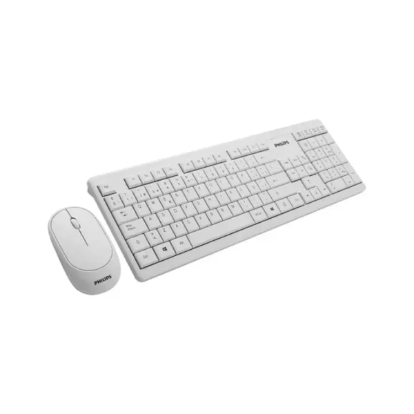 Kit Teclado y Mouse Inalámbrico Philips Blanco
