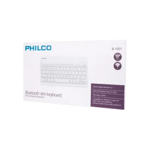 Mini Teclado Bluetooth Philco 10 pulgadas1 Mini Teclado Bluetooth Philco