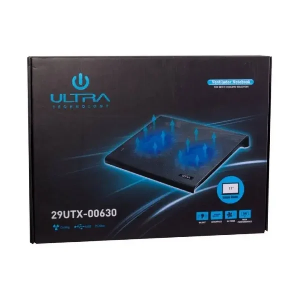 Ventilador Notebook 17 Ultra1 azul Ventilador para Notebook Iluminado 17"